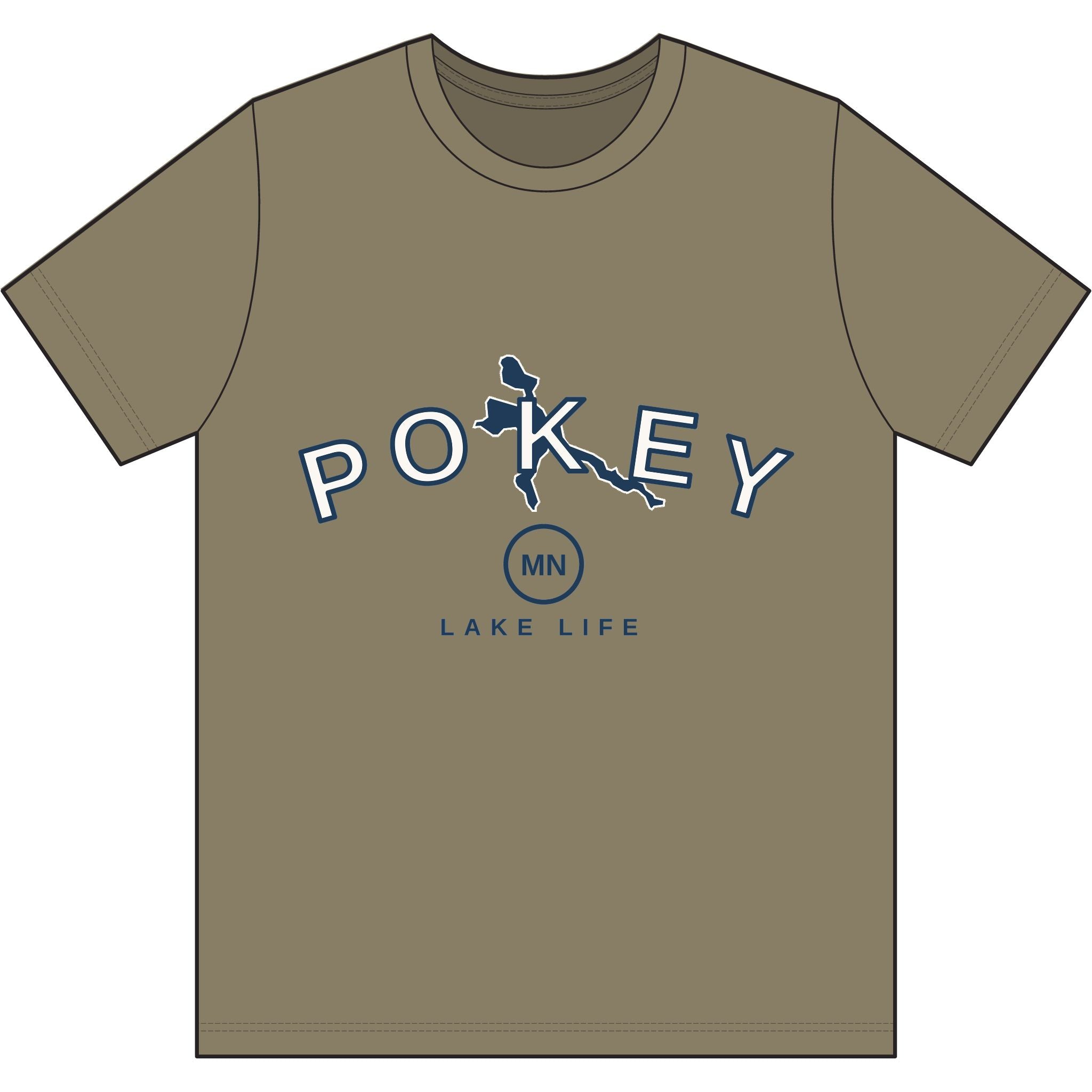 Pokey MN Lake Life Tri-Blend Tee