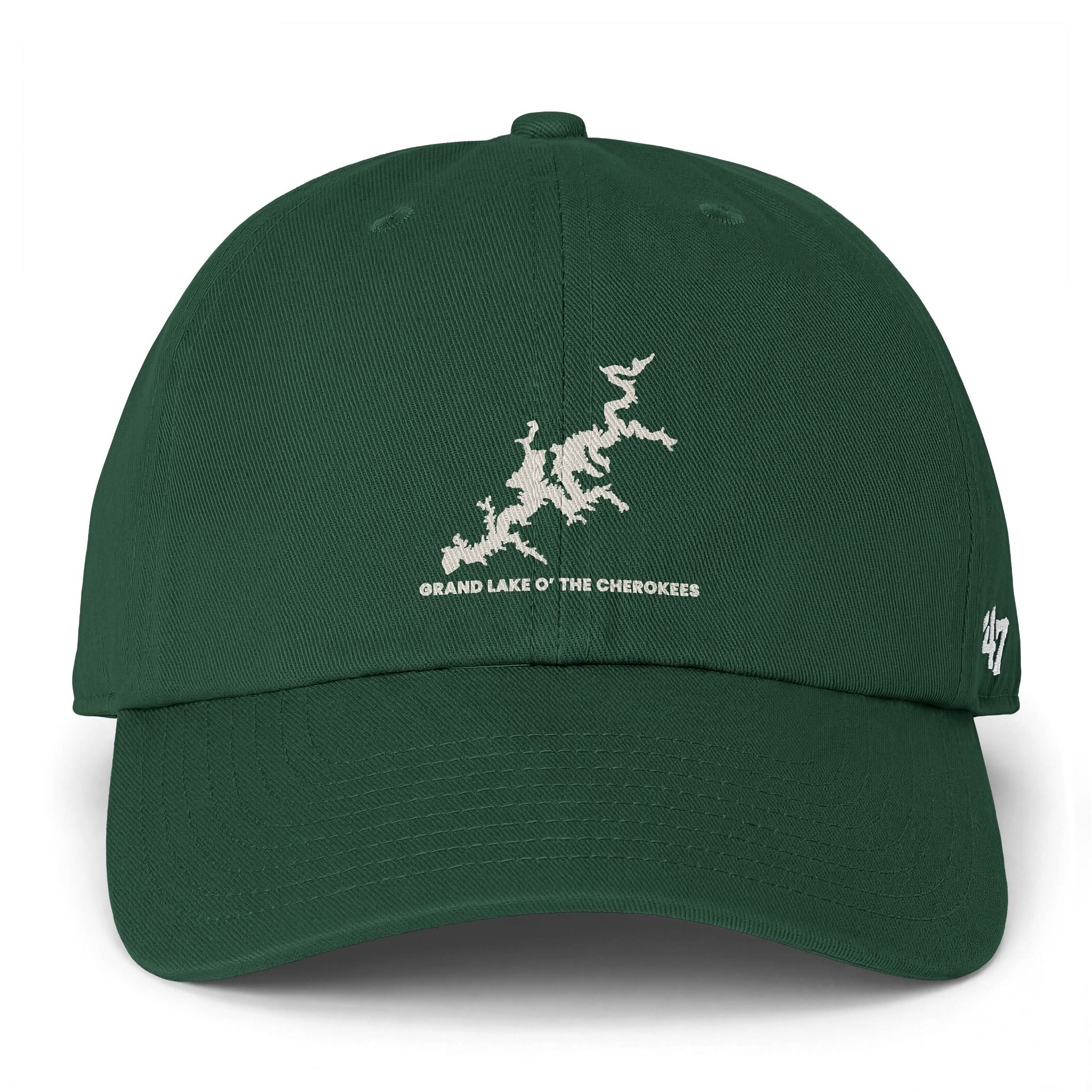 Grand Lake Baseball Cap — "Clean Up Cap" Embroidered Minimalist Coastline Design