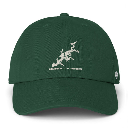 Grand Lake Baseball Cap — "Clean Up Cap" Embroidered Minimalist Coastline Design