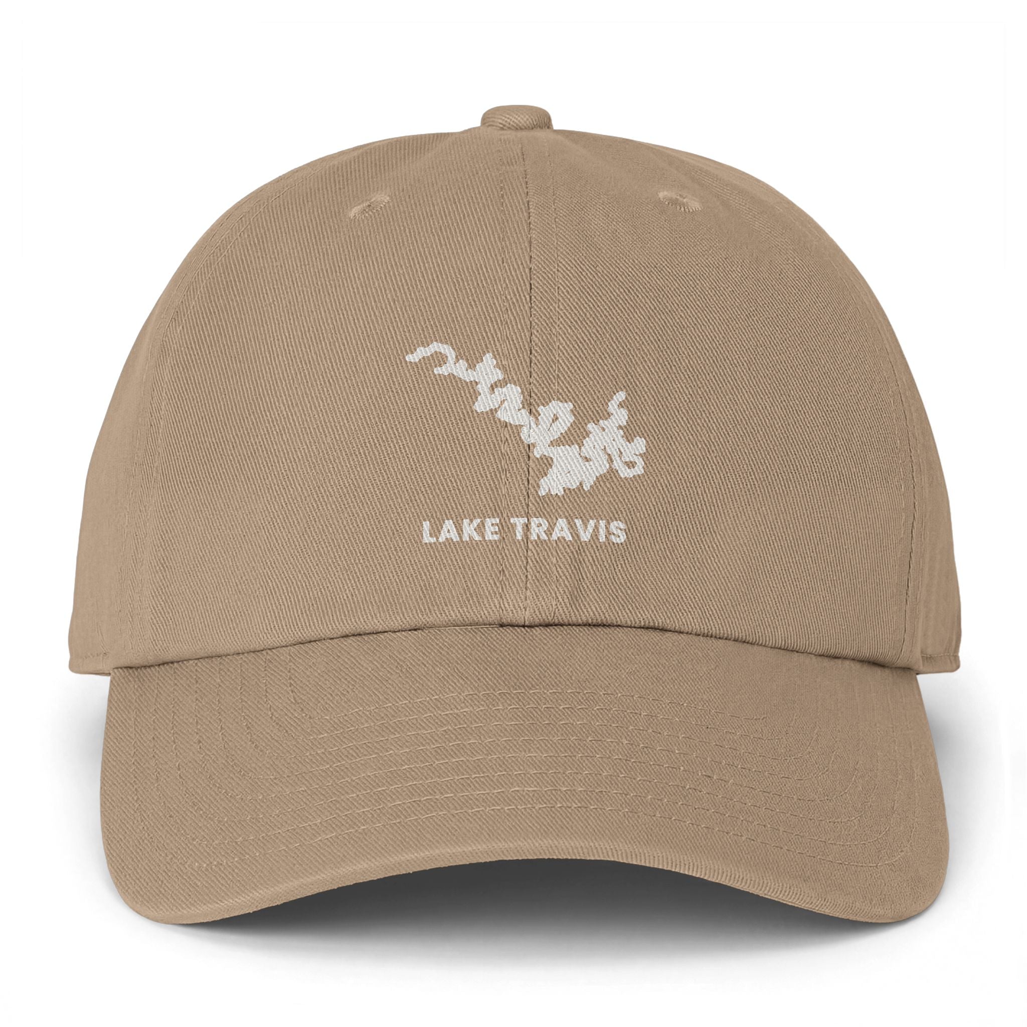 Lake Travis Clean Up Cap — Embroidered Lake Map Baseball Hat