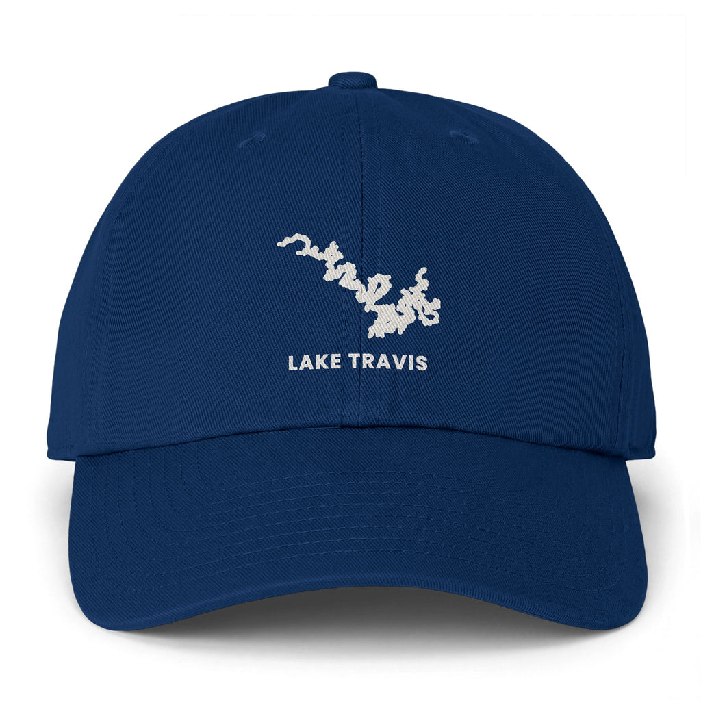 Lake Travis Clean Up Cap — Embroidered Lake Map Baseball Hat