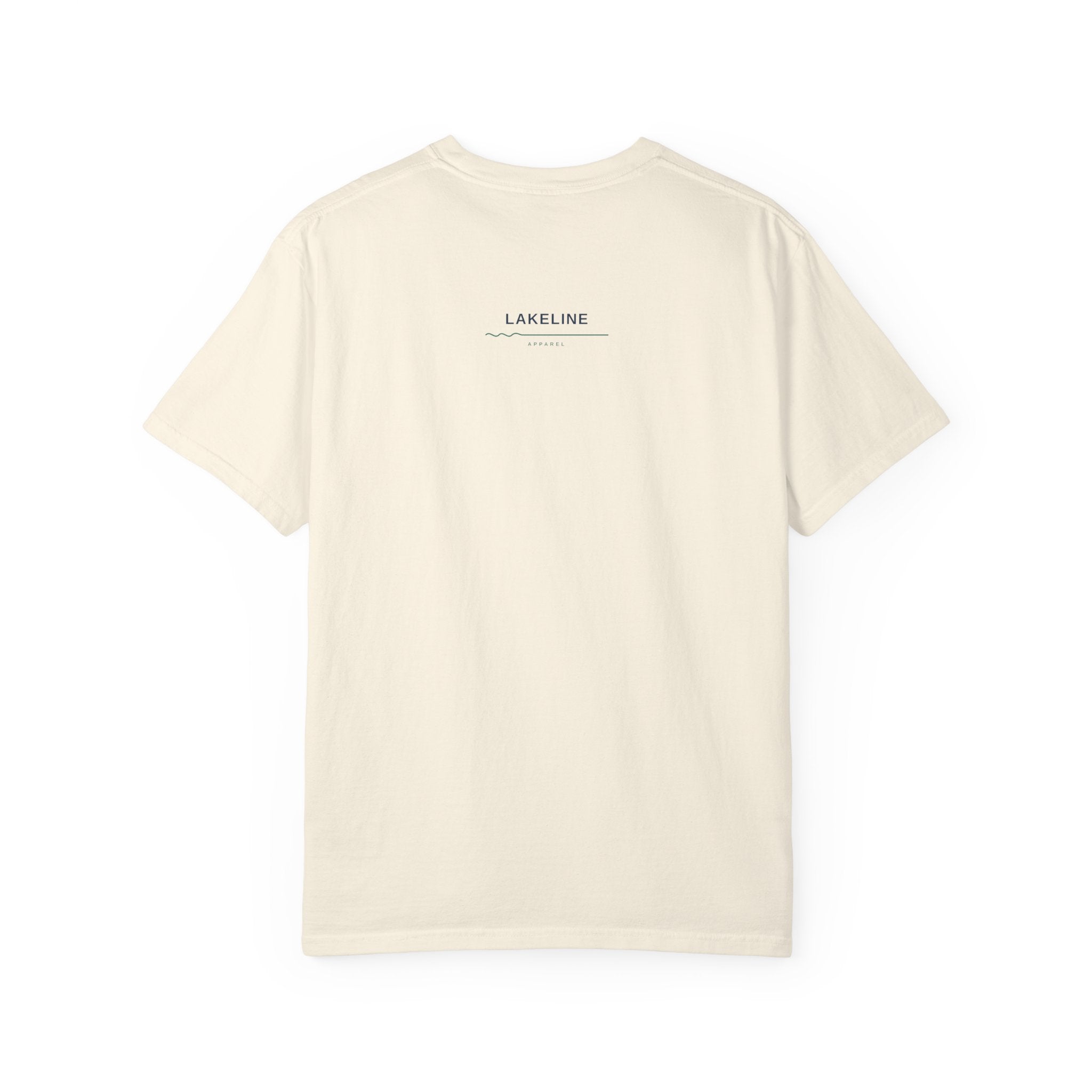 Lake Oconee Map T-Shirt — Minimal Circle Lake Map Graphic (Georgia, USA)