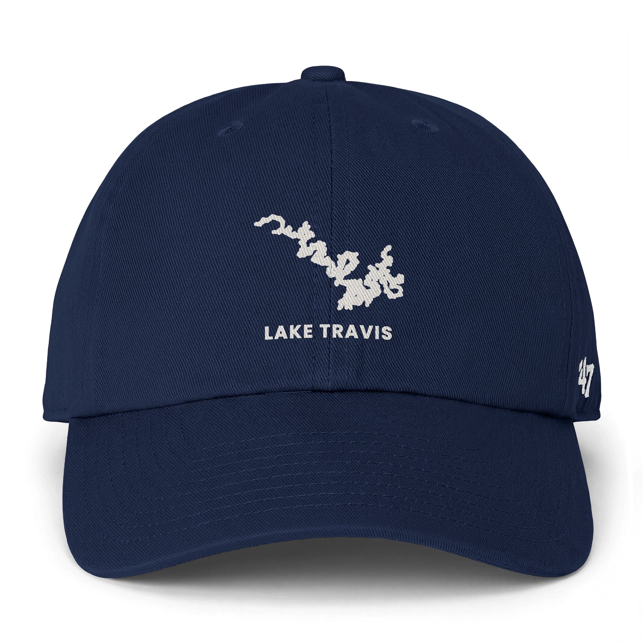 Lake Travis Clean Up Cap — Embroidered Lake Map Baseball Hat