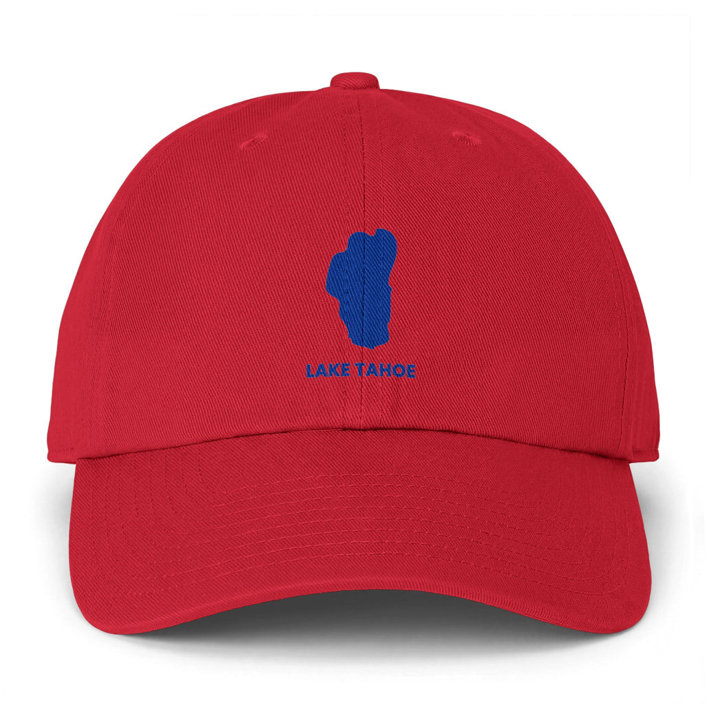 Lake Tahoe Embroidered 'Clean Up' Cap – Minimal Blue Logo