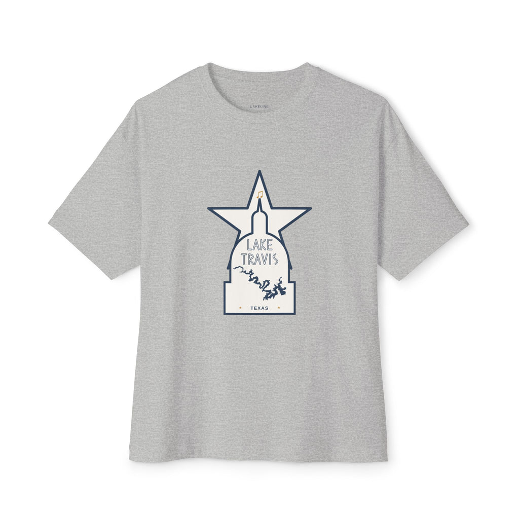 Lake Travis - Unisex Oversized Boxy Tee