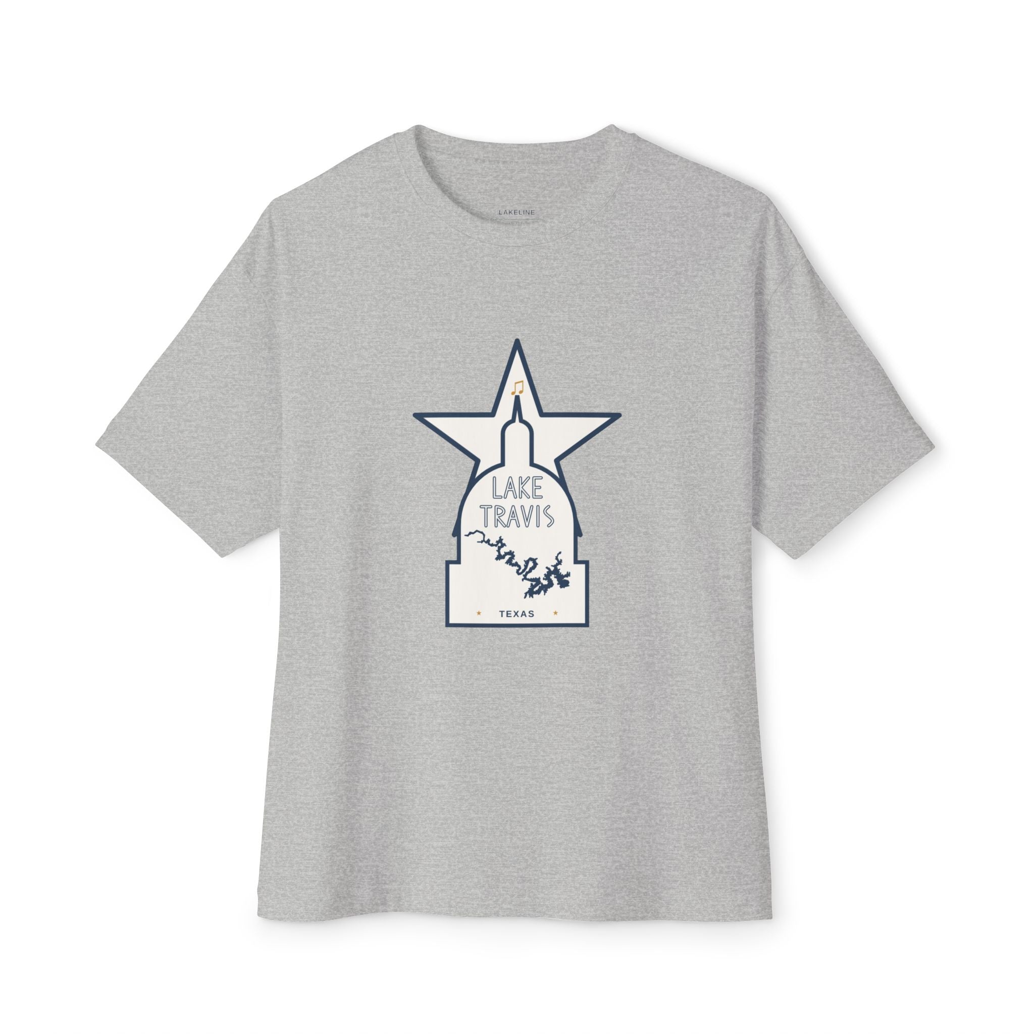 Lake Travis - Unisex Oversized Boxy Tee