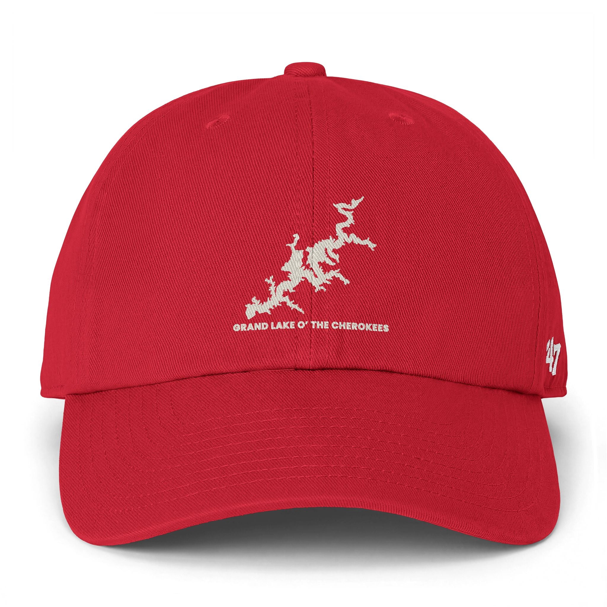 Grand Lake Baseball Cap — "Clean Up Cap" Embroidered Minimalist Coastline Design