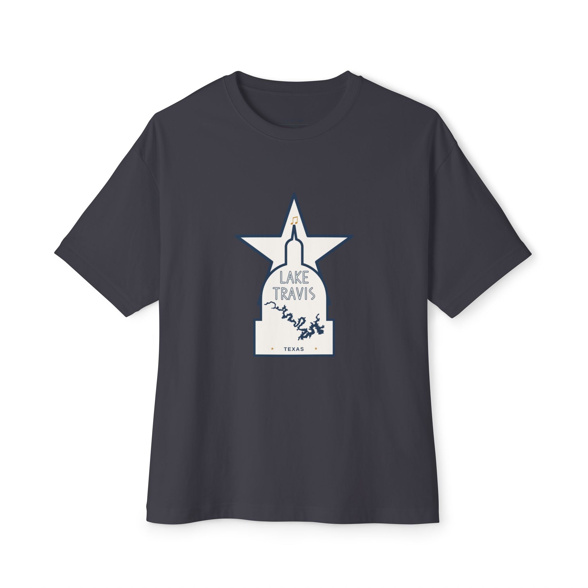 Lake Travis - Unisex Oversized Boxy Tee