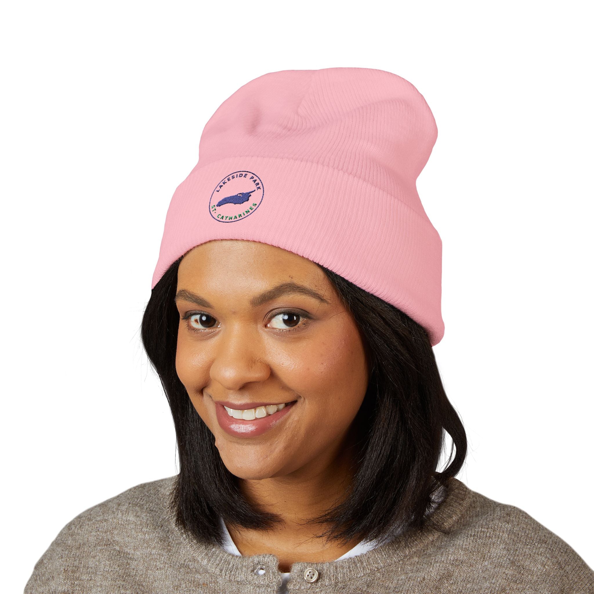 Lakeside Park - Whale Coast Embroidered Cuffed Beanie
