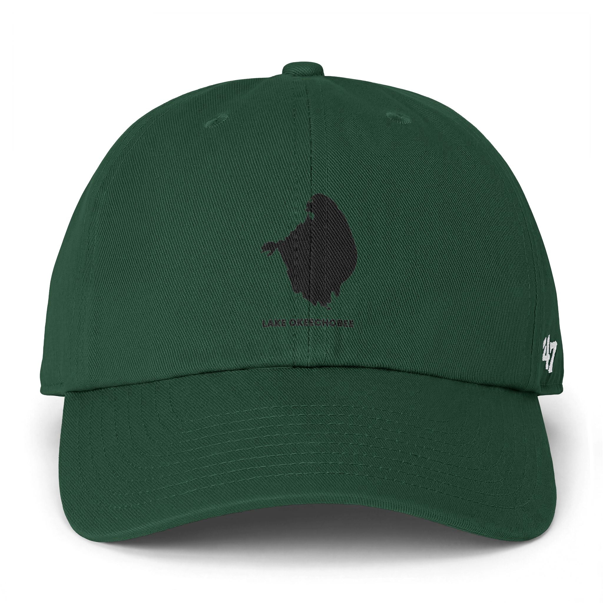 Lake Okeechobee Clean Up Cap — Lake Map Baseball Hat