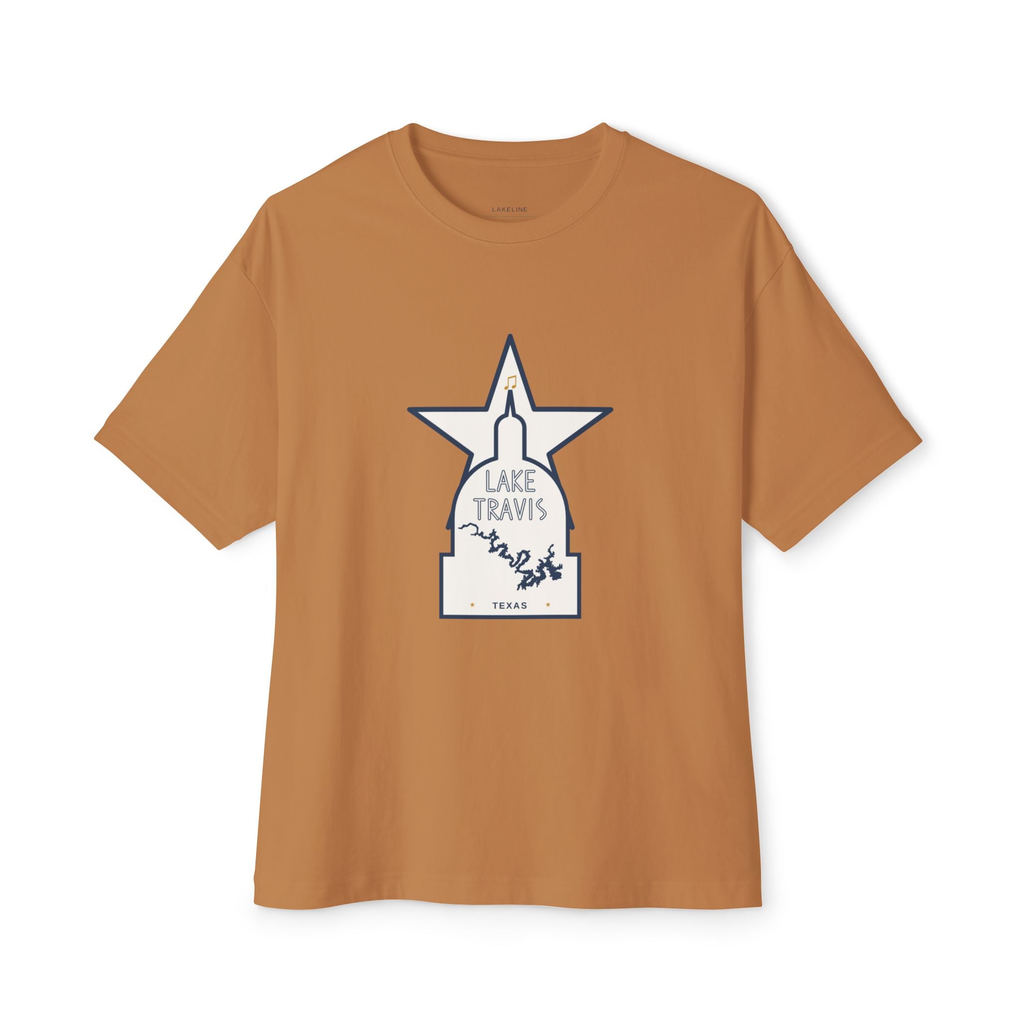 Lake Travis - Unisex Oversized Boxy Tee