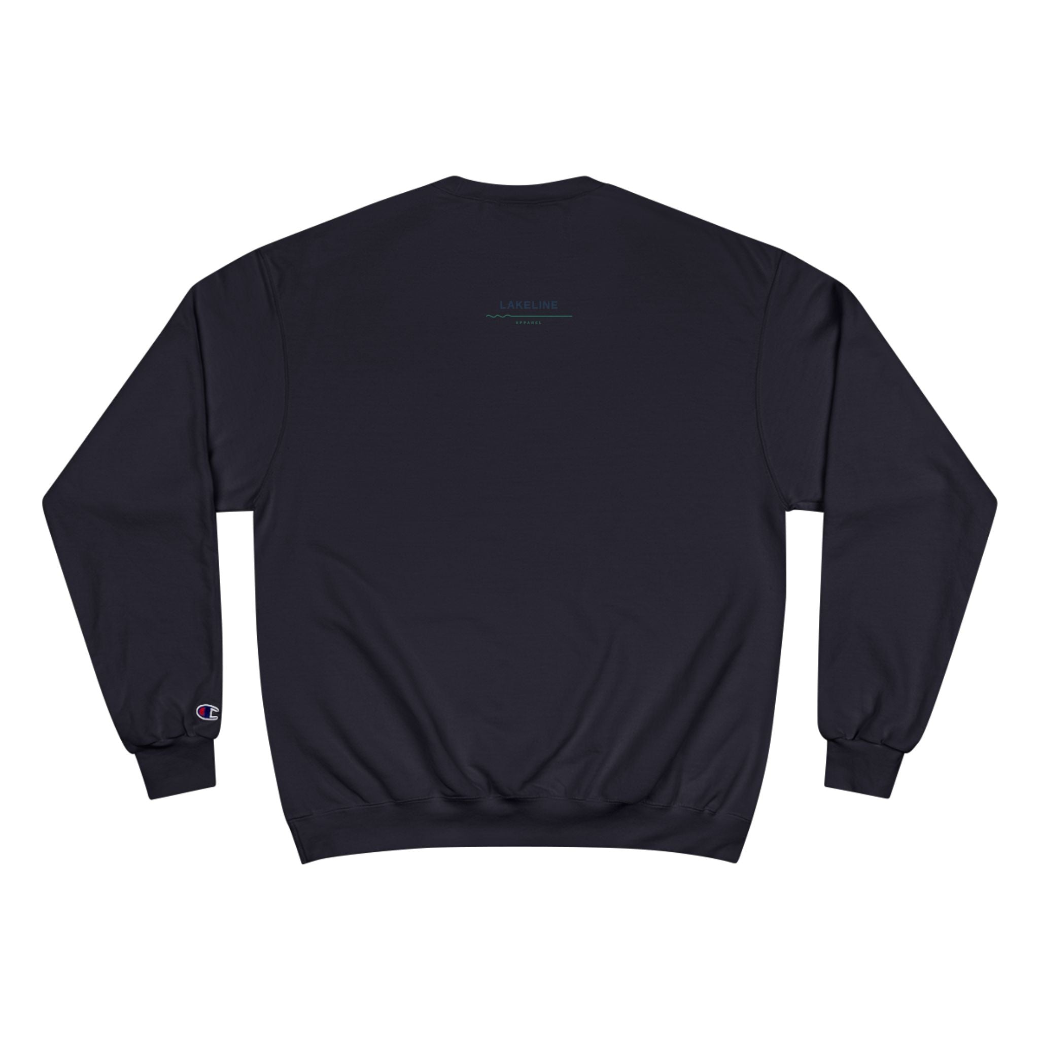 Lake Travis Crewneck Sweatshirt — Retro Pontoon Boat Design (Devil's Cove, Texas)