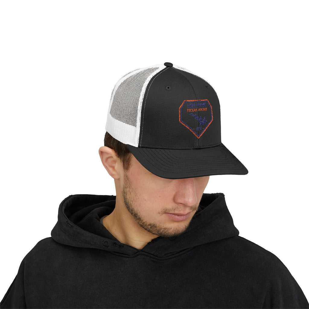 Lake Travis Texas Fight ATX Embroidered Trucker Cap