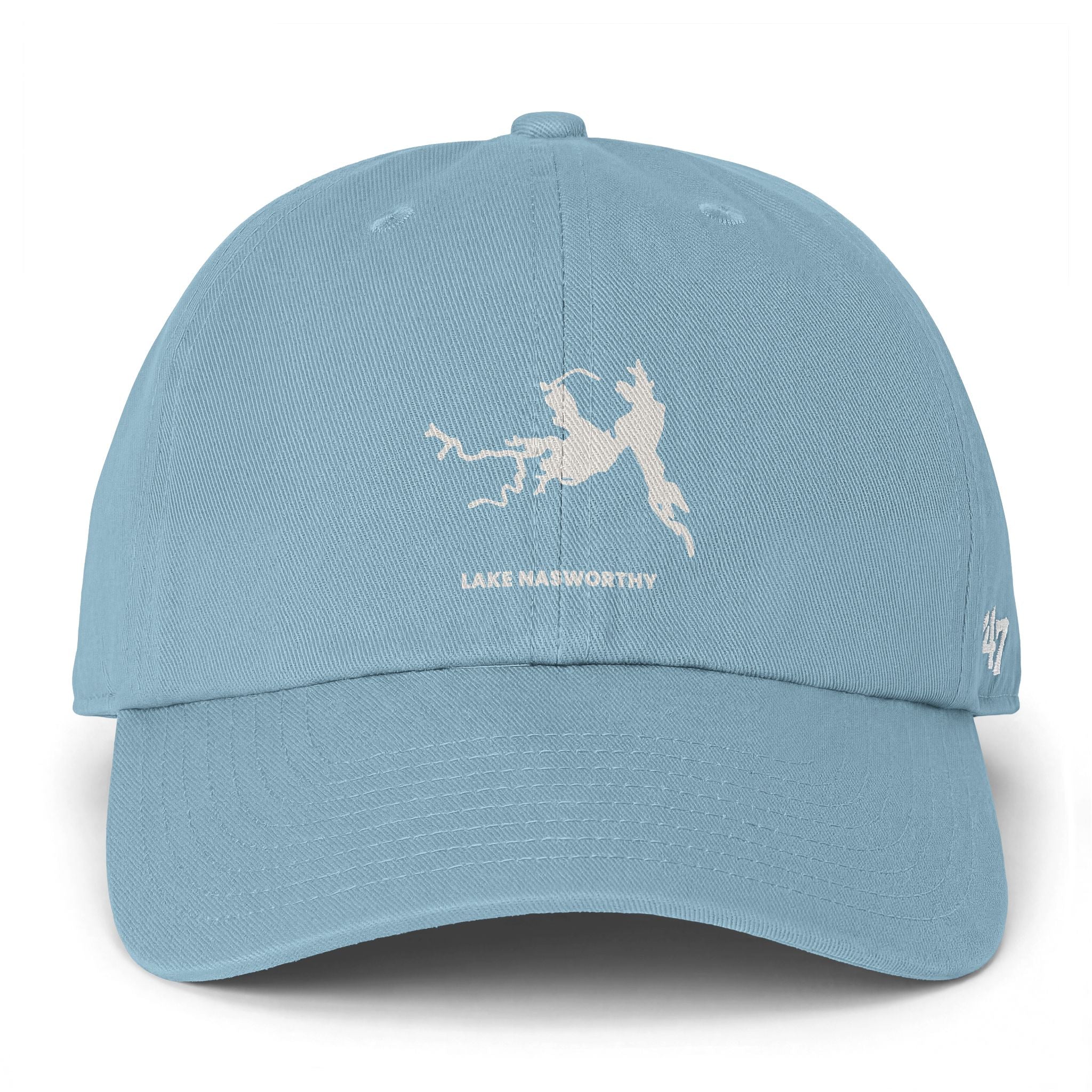 Lake Nasworthy - Embroidered '47 Brand Cleanup Cap - White Logo