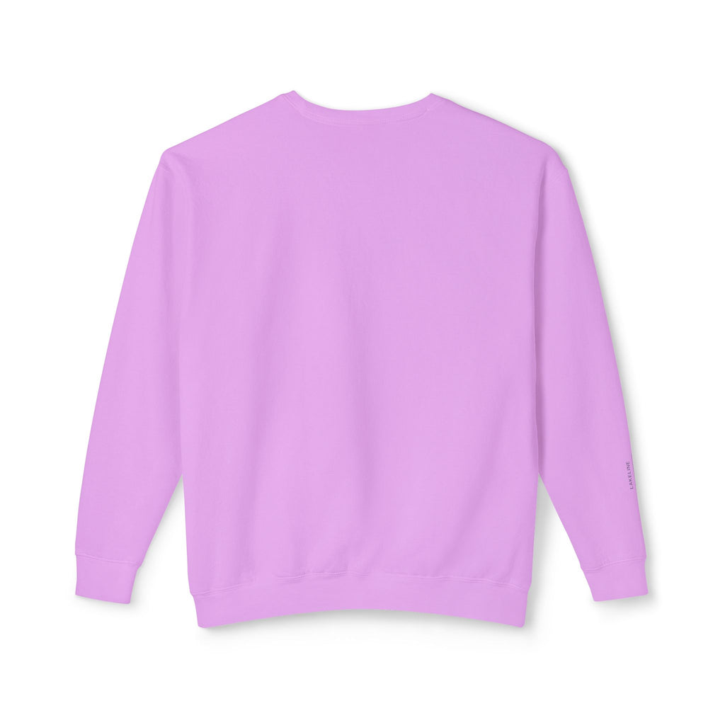 Lake Travis Crewneck Sweatshirt — Minimal Map Design