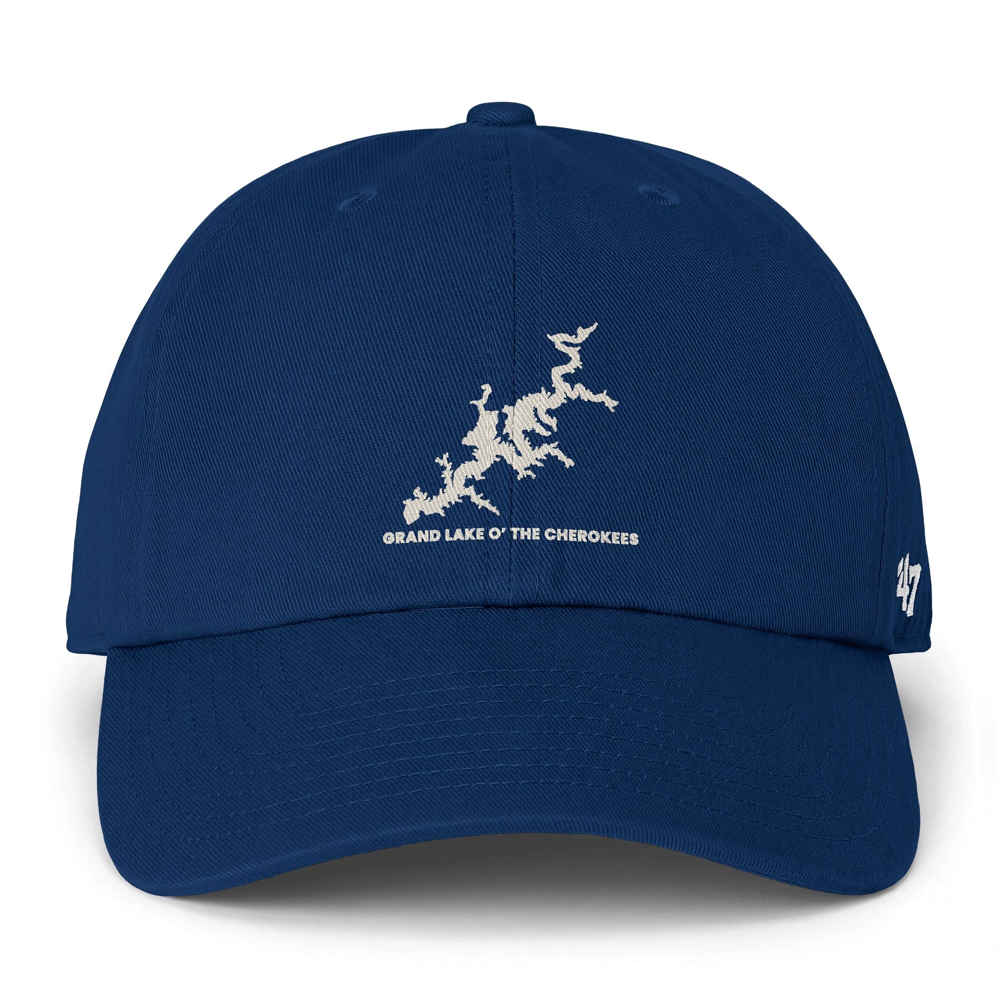 Grand Lake Baseball Cap — "Clean Up Cap" Embroidered Minimalist Coastline Design
