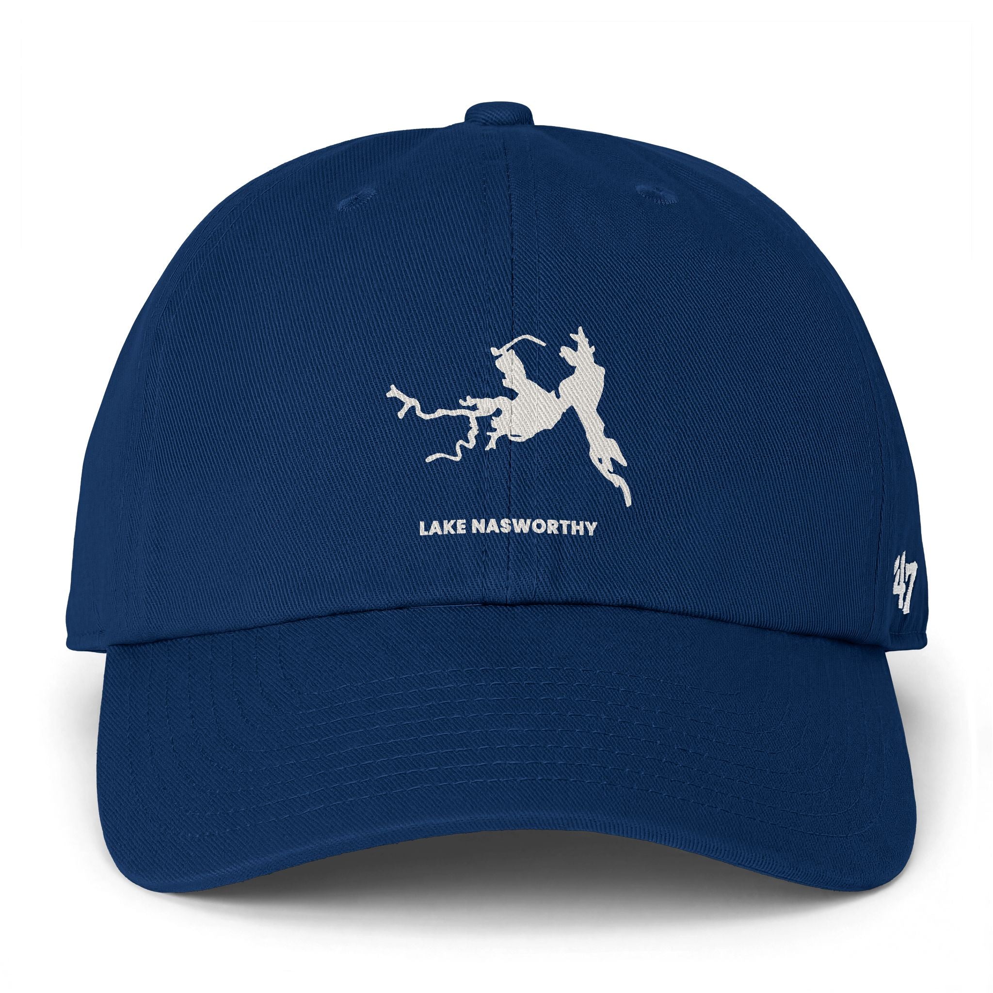 Lake Nasworthy - Embroidered '47 Brand Cleanup Cap - White Logo