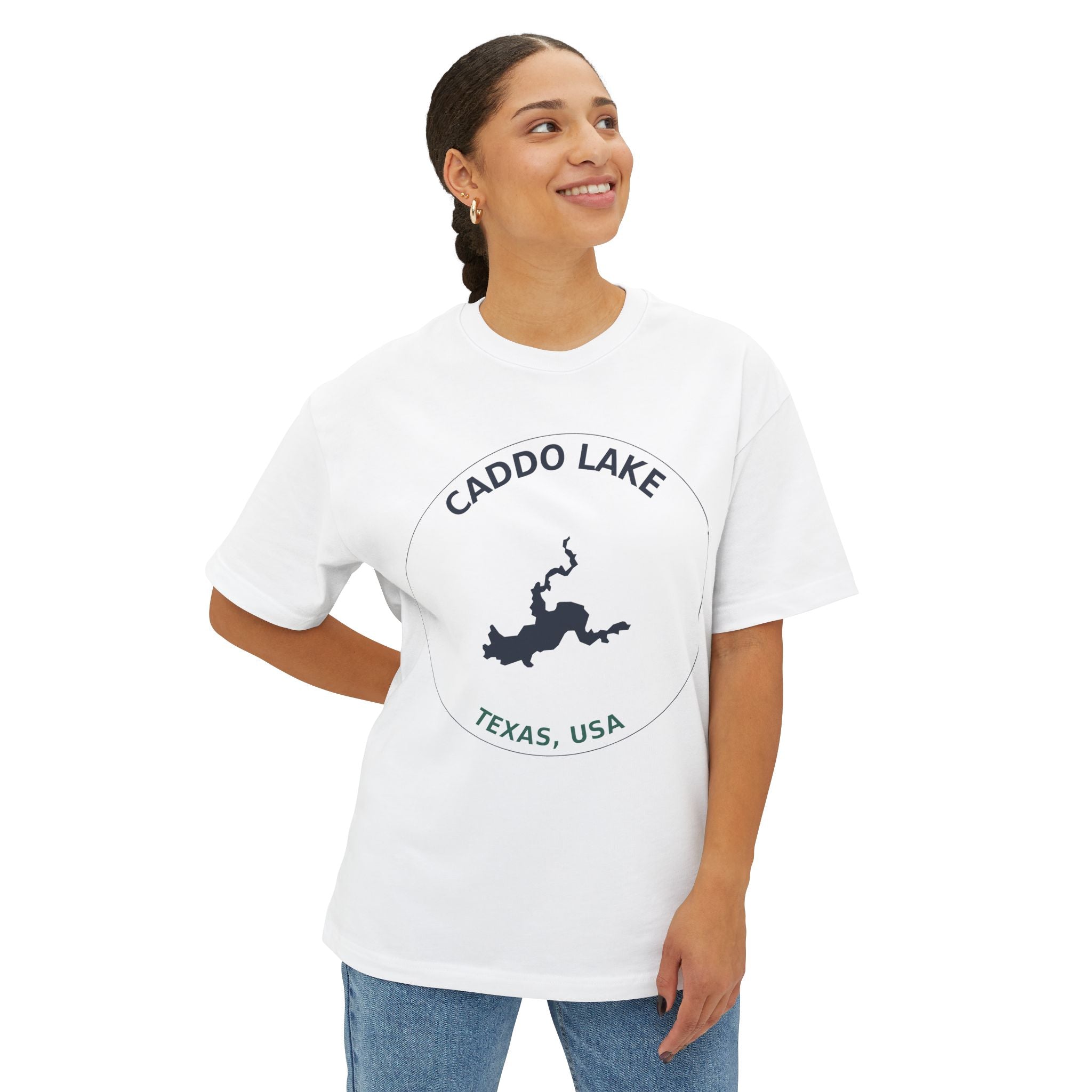 Caddo Lake Graphic Tee — Texas Lake Map T-Shirt