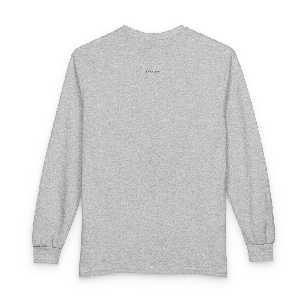 Pokegama Lake Map Long Sleeve Shirt — Lake Outline Tee