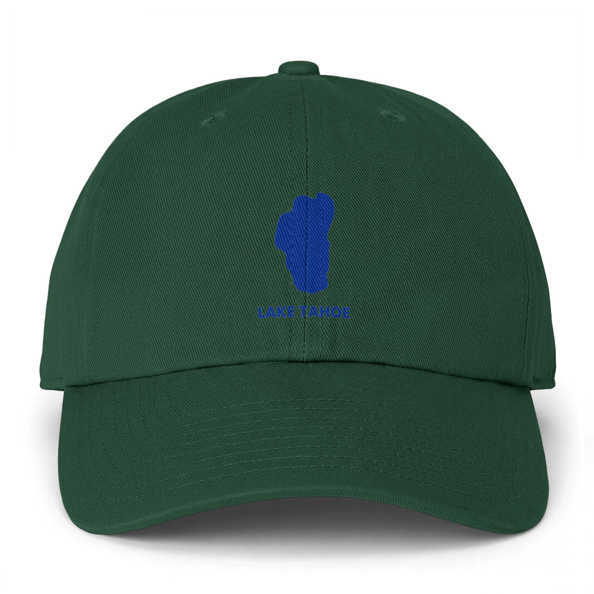 Lake Tahoe Embroidered 'Clean Up' Cap – Minimal Blue Logo