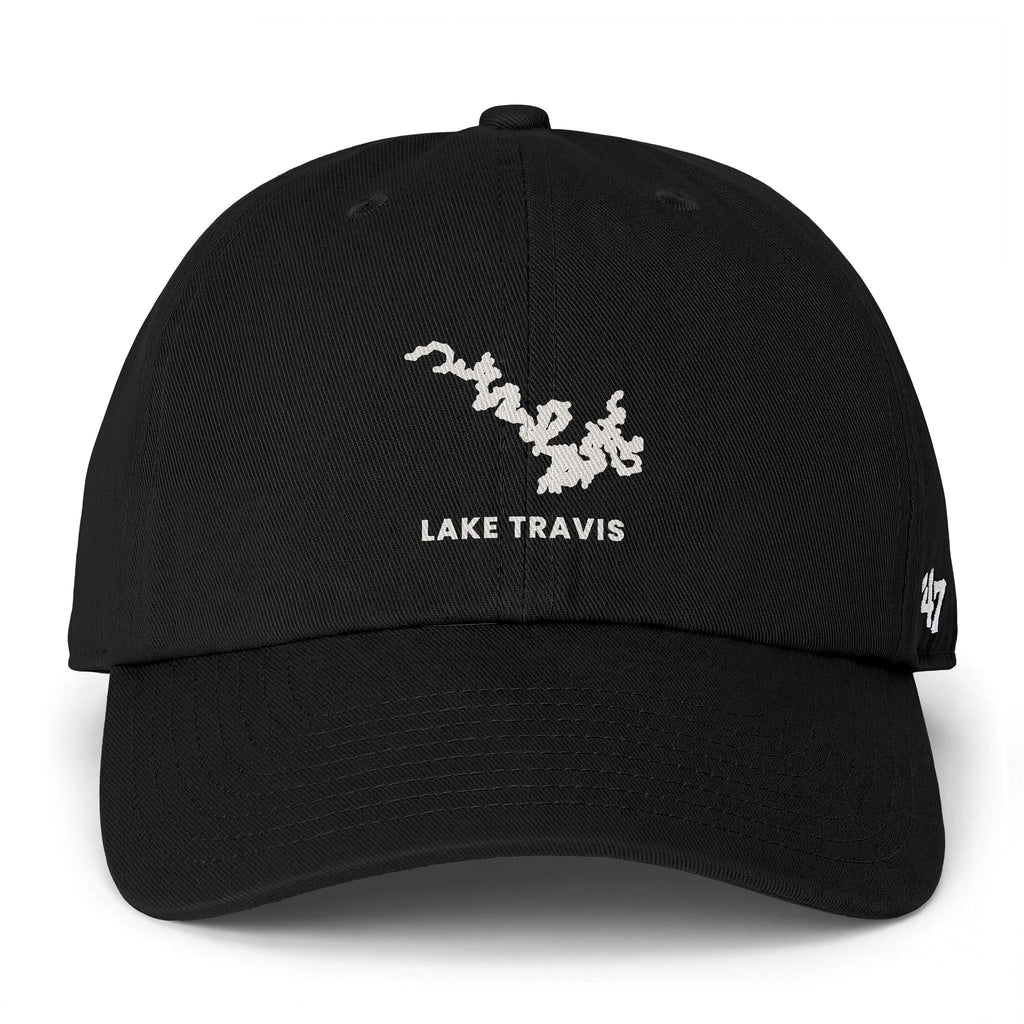 Lake Travis Clean Up Cap — Embroidered Lake Map Baseball Hat