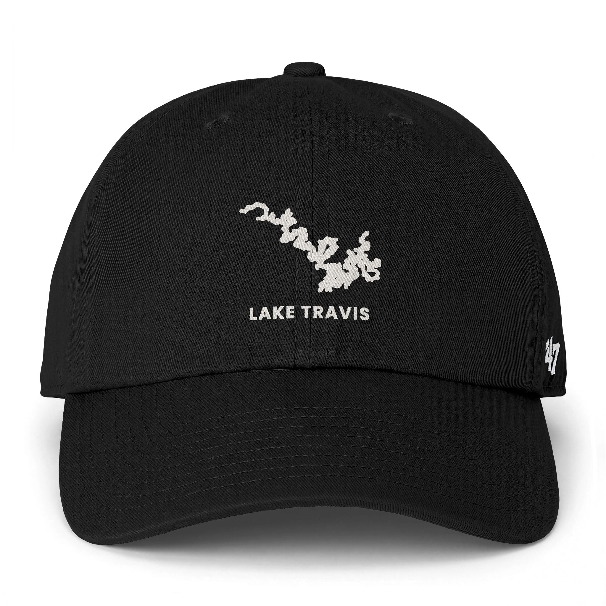 Lake Travis Clean Up Cap — Embroidered Lake Map Baseball Hat