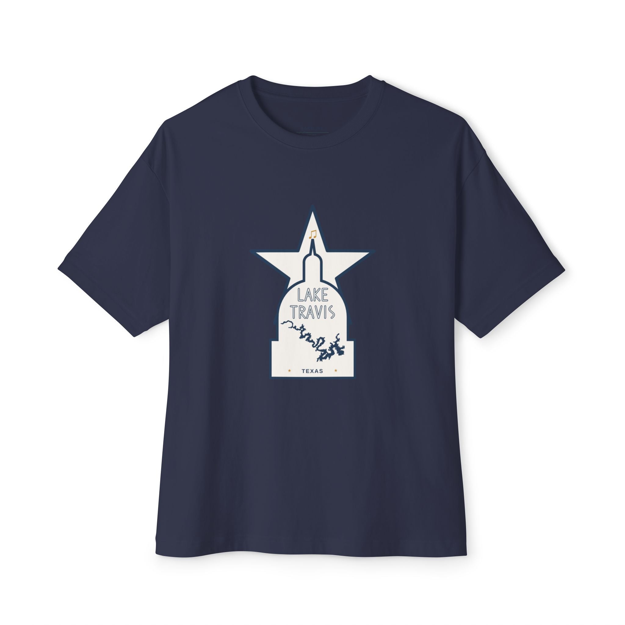 Lake Travis - Unisex Oversized Boxy Tee