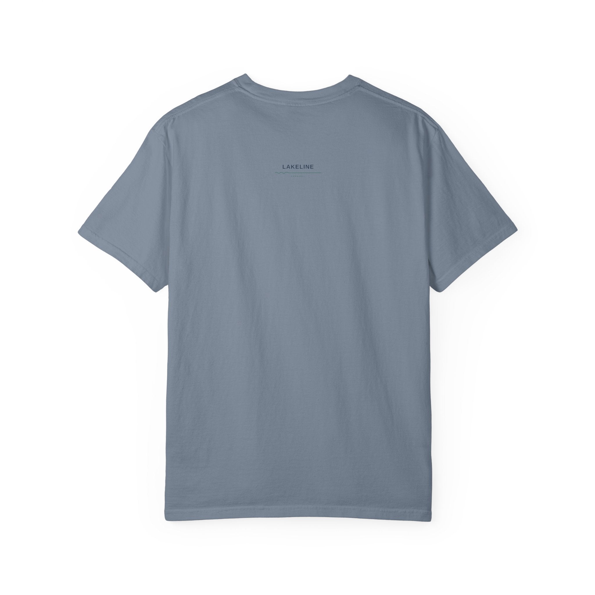 Pokegama Lake Minnesota T-Shirt — Lake Map Circle Graphic (Light Logo, for Dark Colors)