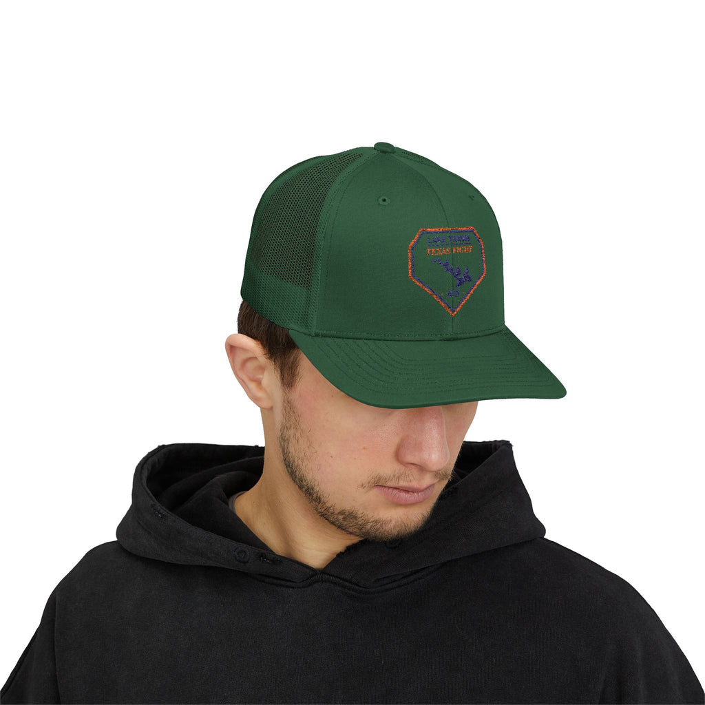 Lake Travis Texas Fight ATX Embroidered Trucker Cap