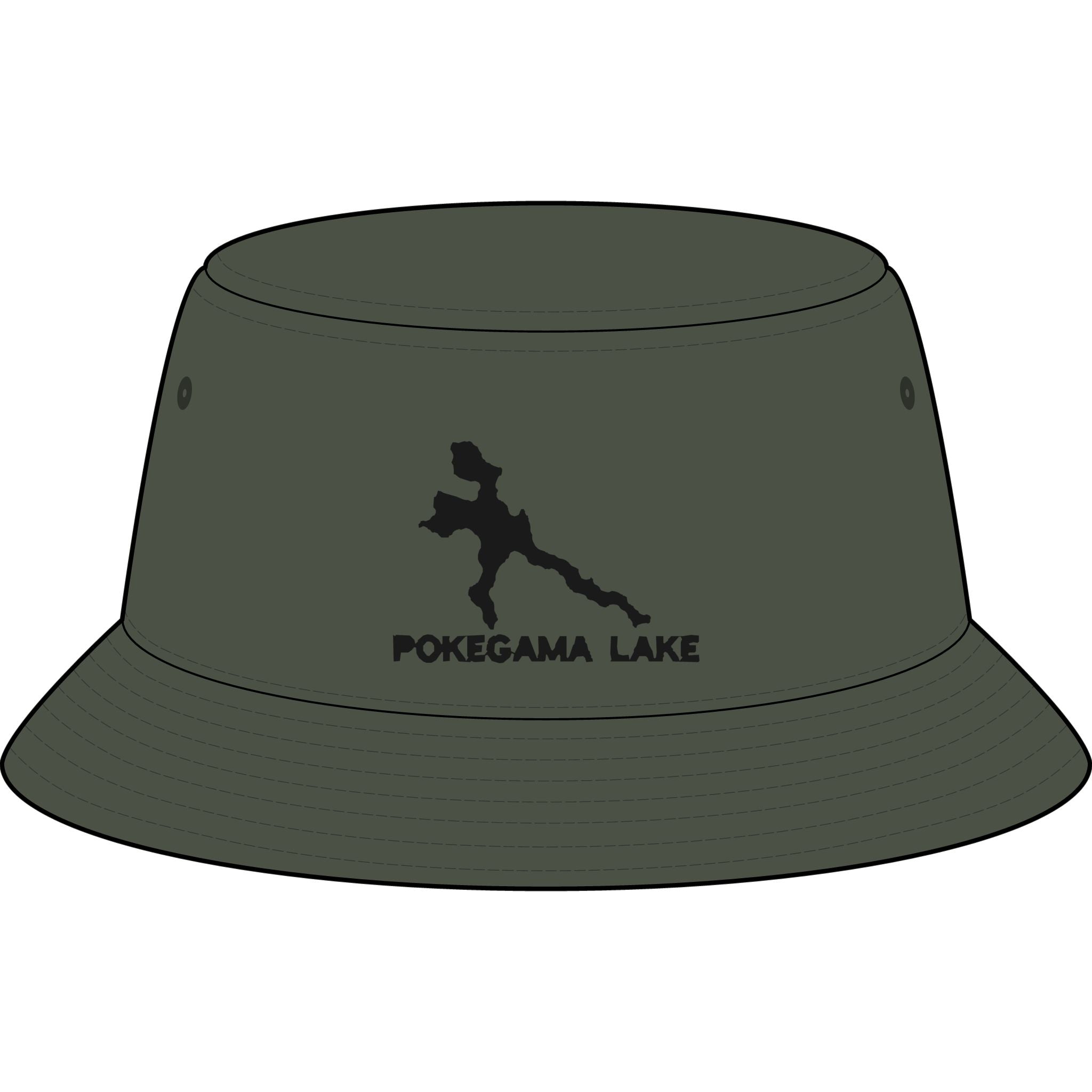 Pokegama Lake Bucket Hat — Lakeline Apparel Outdoor Sun Hat