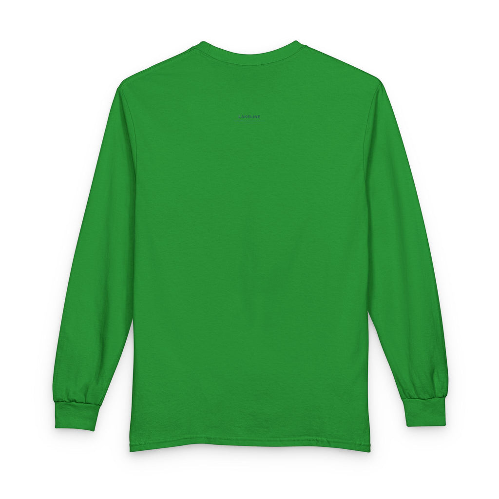 Pokegama Lake Map Long Sleeve Shirt — Lake Outline Tee