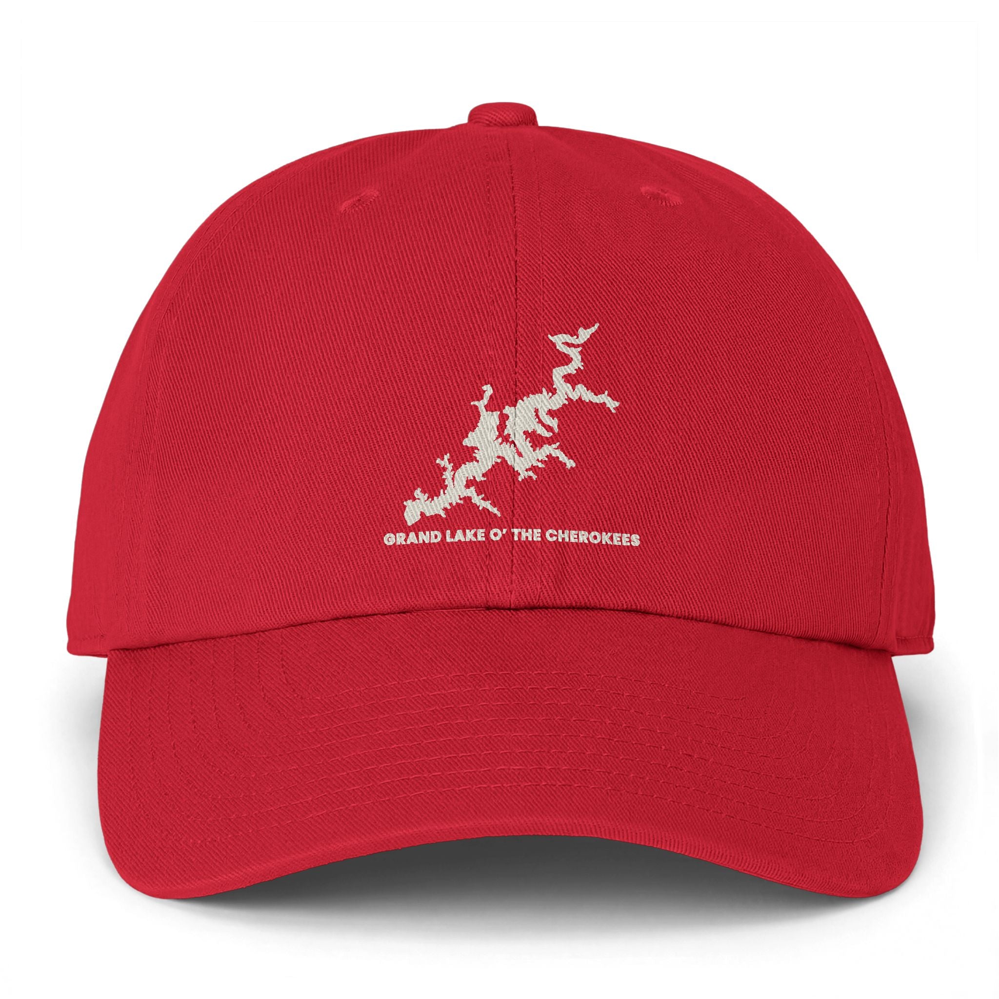 Grand Lake Baseball Cap — "Clean Up Cap" Embroidered Minimalist Coastline Design