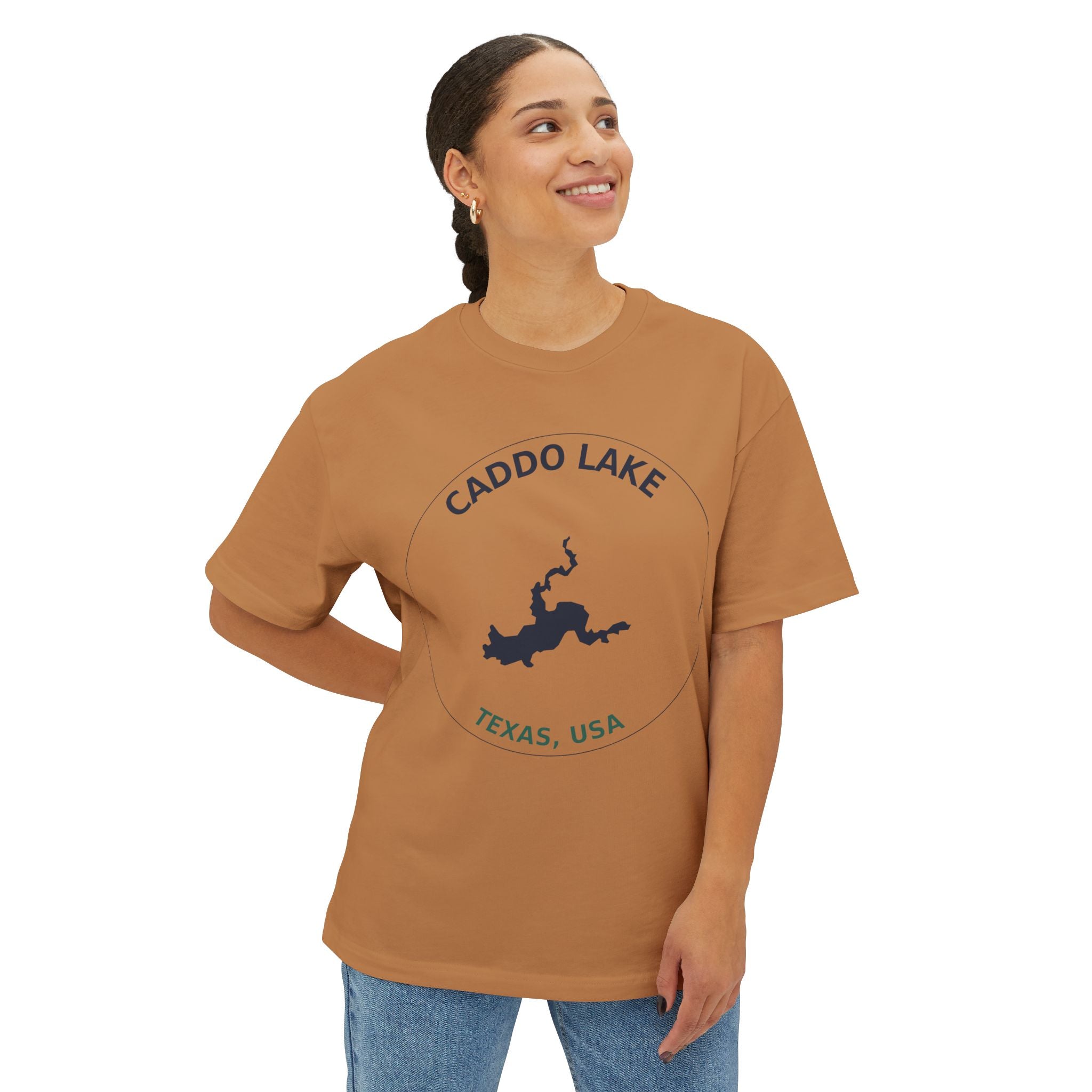 Caddo Lake Graphic Tee — Texas Lake Map T-Shirt
