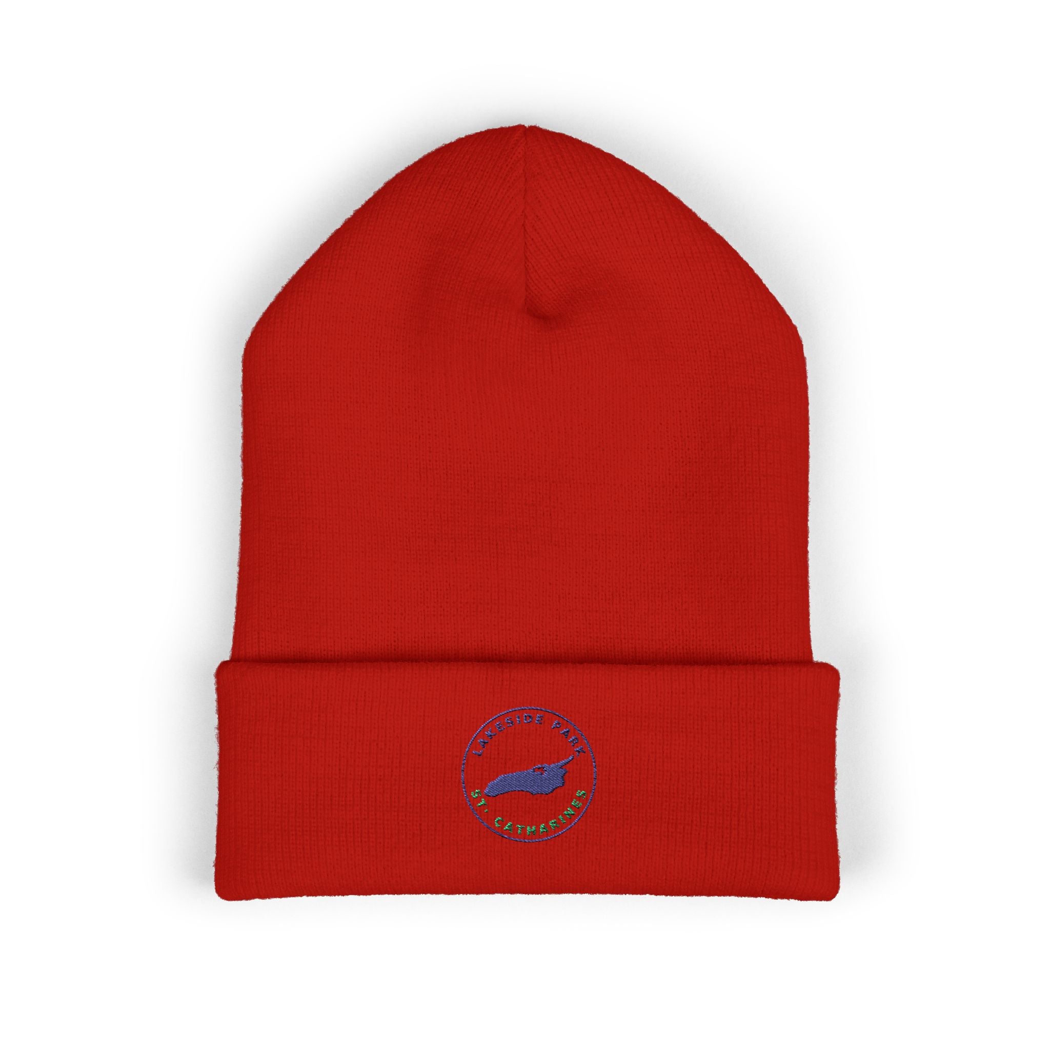 Lakeside Park - Whale Coast Embroidered Cuffed Beanie
