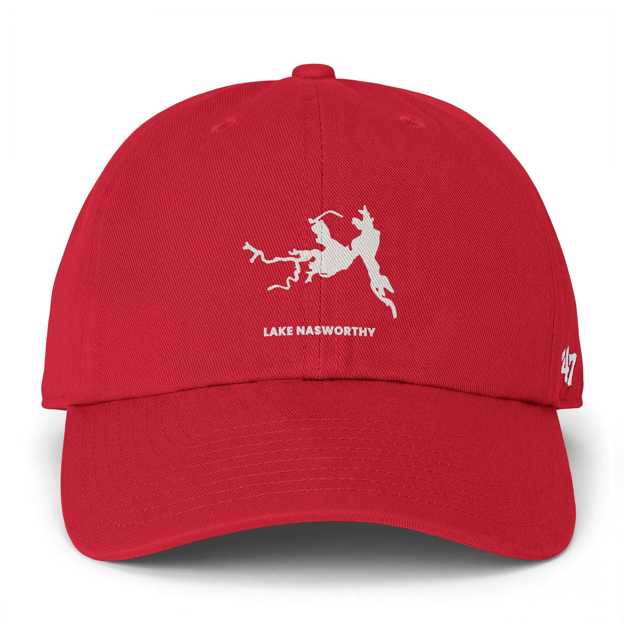Lake Nasworthy - Embroidered '47 Brand Cleanup Cap - White Logo