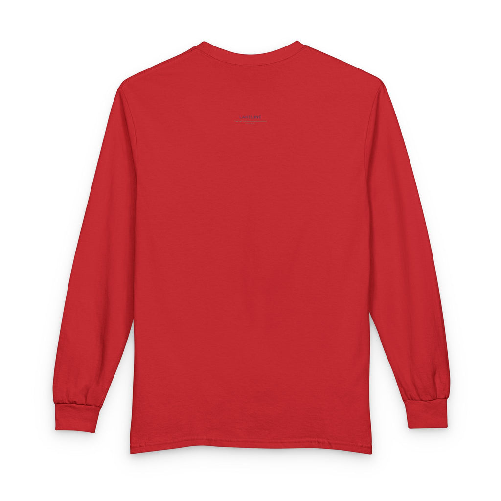 Pokegama Lake Map Long Sleeve Shirt — Lake Outline Tee