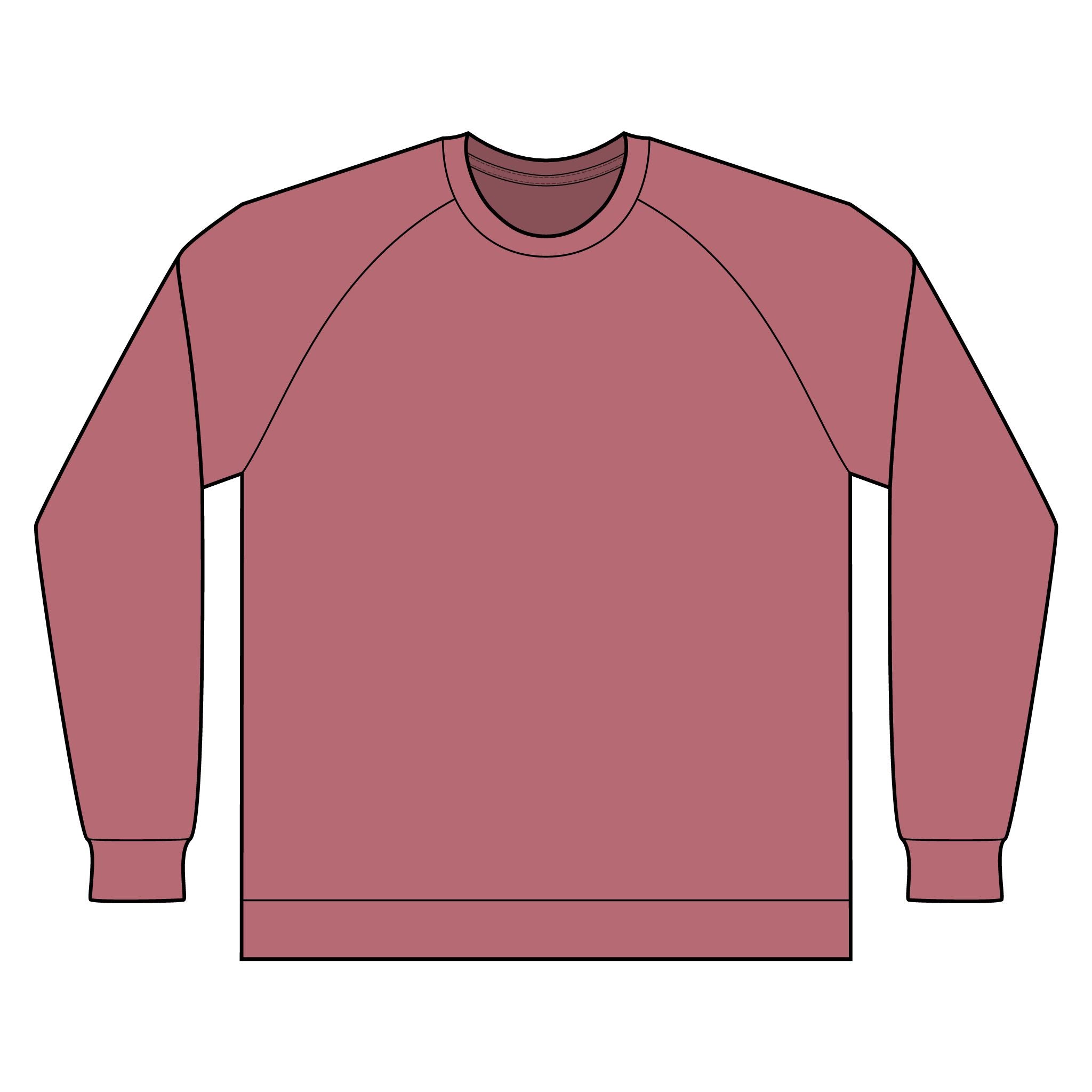 Pokegama Lake Raglan Sweatshirt — North Star State Lake Crewneck