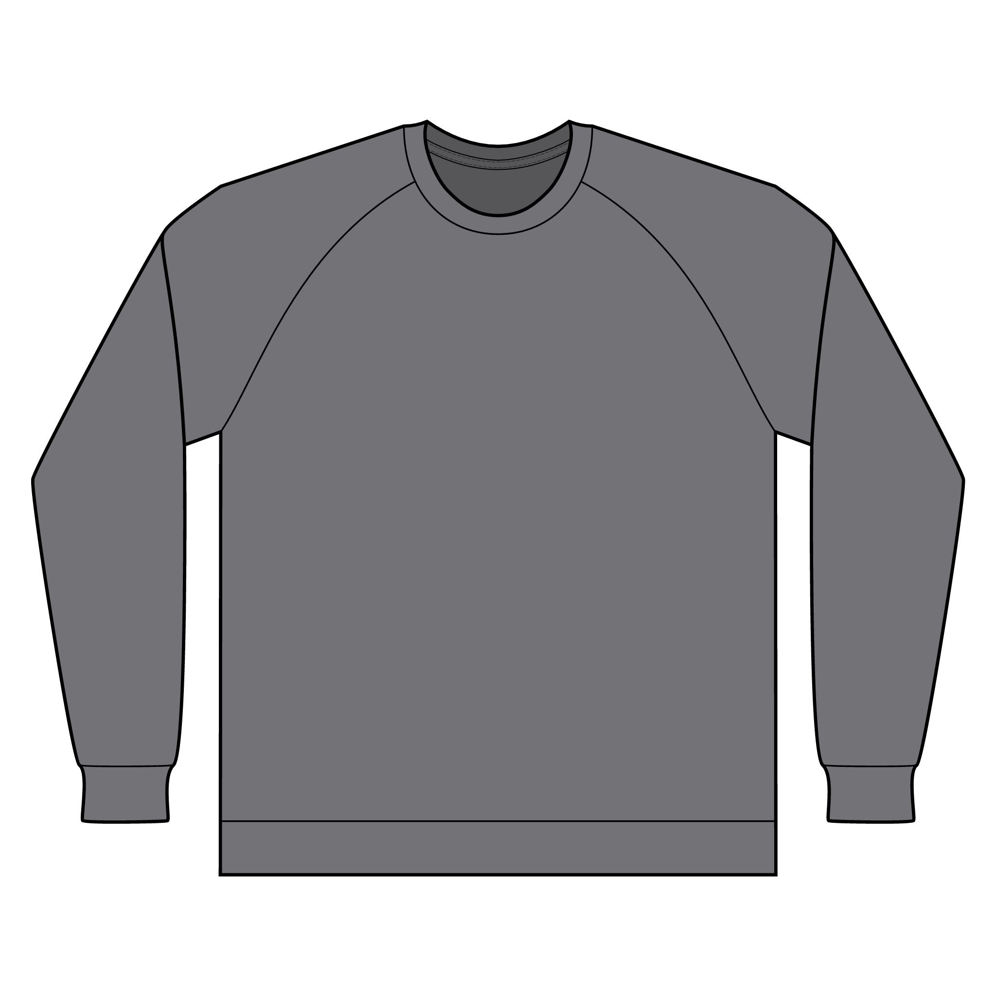 Pokegama Lake Raglan Sweatshirt — North Star State Lake Crewneck