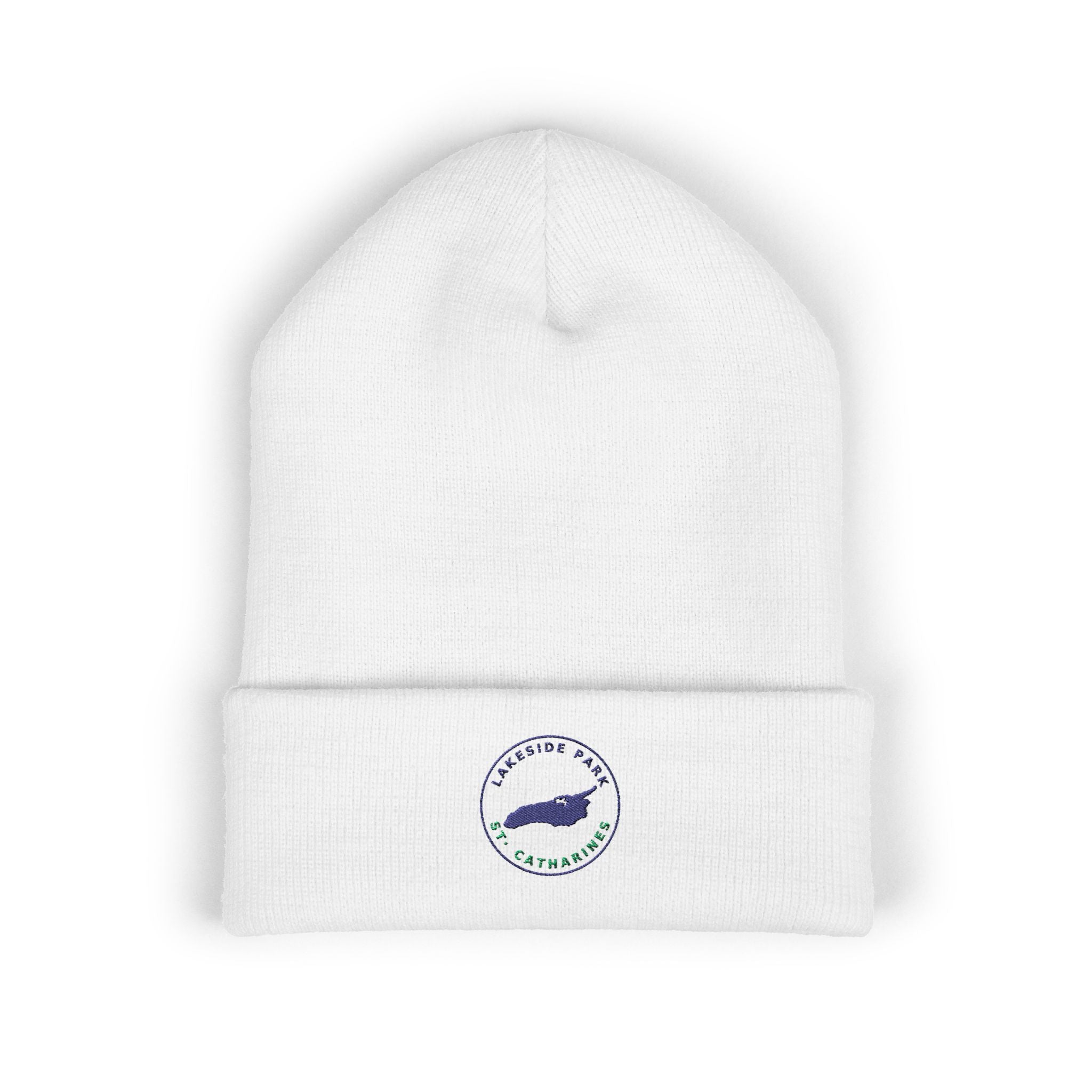 Lakeside Park - Whale Coast Embroidered Cuffed Beanie