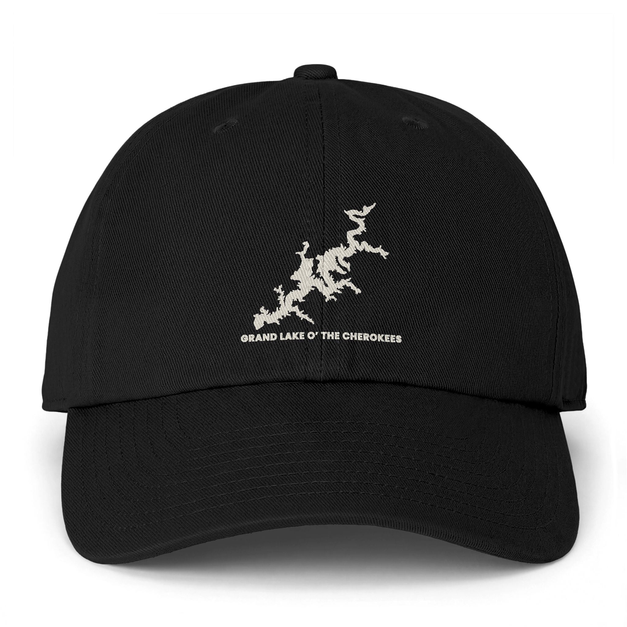 Grand Lake Baseball Cap — "Clean Up Cap" Embroidered Minimalist Coastline Design