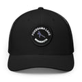 Pokegama Lake - Trucker Hat —  Embroidered Patch Cap - Black Patch